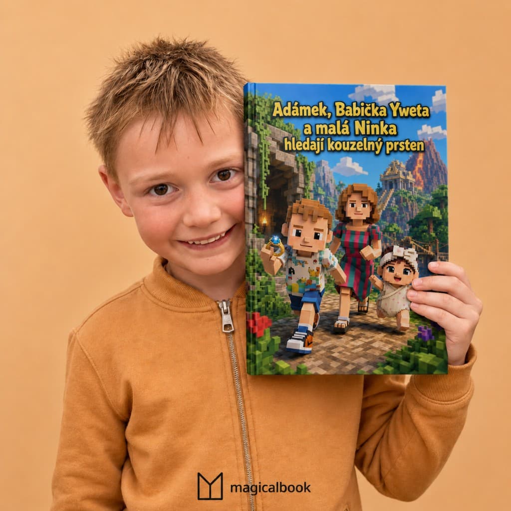 Child holding their personalised printed storybook